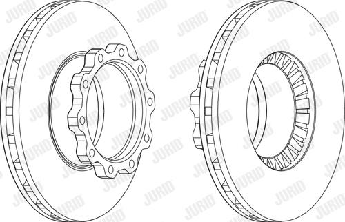 Jurid 567152J - Disc frana aaoparts.ro