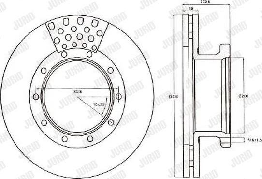 Jurid 567800J - Disc frana aaoparts.ro