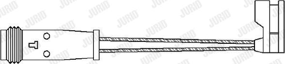 Jurid 587047 - Senzor de avertizare,uzura placute de frana aaoparts.ro