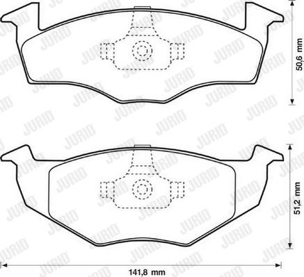 Jurid 571915D - Set placute frana,frana disc aaoparts.ro