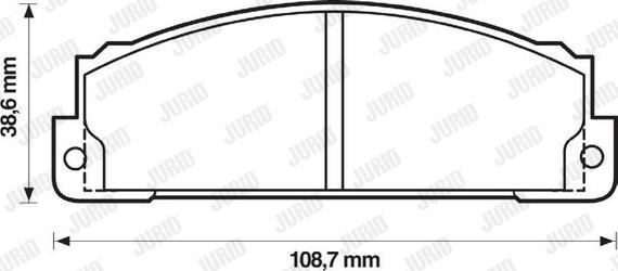 Jurid 571463D - Set placute frana,frana disc aaoparts.ro