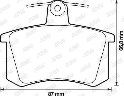 Jurid 571462D - Set placute frana,frana disc aaoparts.ro