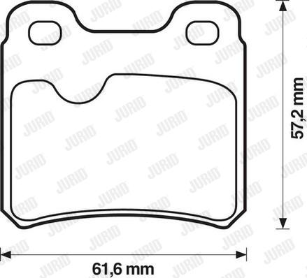 Jurid 571407D - Set placute frana,frana disc aaoparts.ro