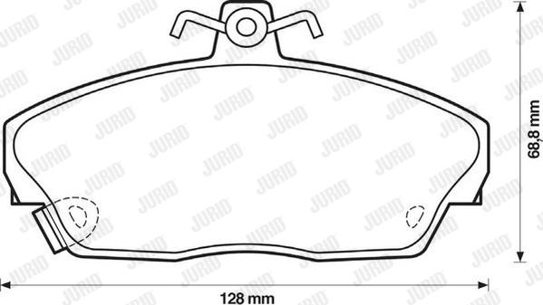 Jurid 571438D - Set placute frana,frana disc aaoparts.ro