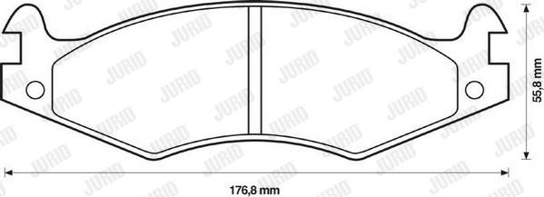 Jurid 571424J - Set placute frana,frana disc aaoparts.ro