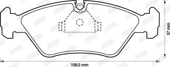 Jurid 571542J - Set placute frana,frana disc aaoparts.ro