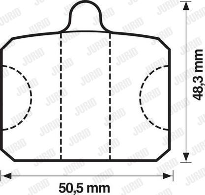 Jurid 571816J - Set placute frana,frana disc aaoparts.ro