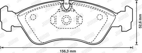 Jurid 571391D - Set placute frana,frana disc aaoparts.ro