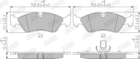 Jurid 571391J - Set placute frana,frana disc aaoparts.ro