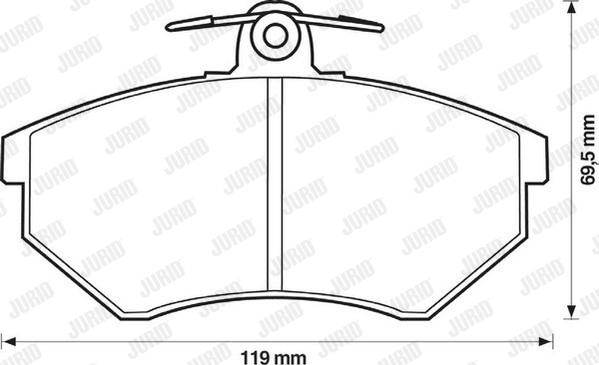Jurid 571357D - Set placute frana,frana disc aaoparts.ro