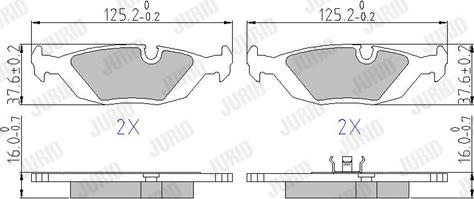 Jurid 571300J - Set placute frana,frana disc aaoparts.ro