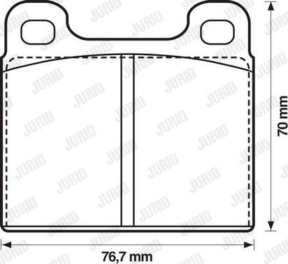 Jurid 571215D - Set placute frana,frana disc aaoparts.ro