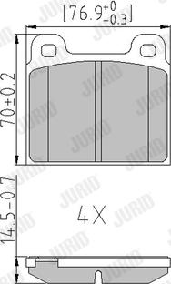 Jurid 571215J - Set placute frana,frana disc aaoparts.ro