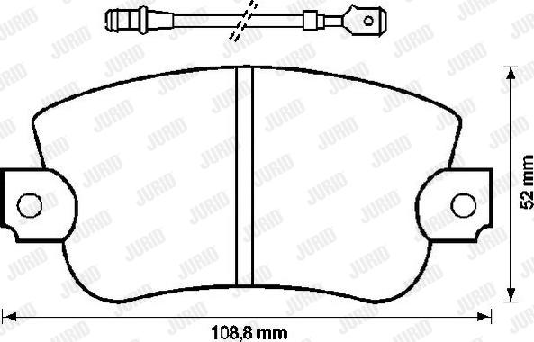 Jurid 571223J - Set placute frana,frana disc aaoparts.ro