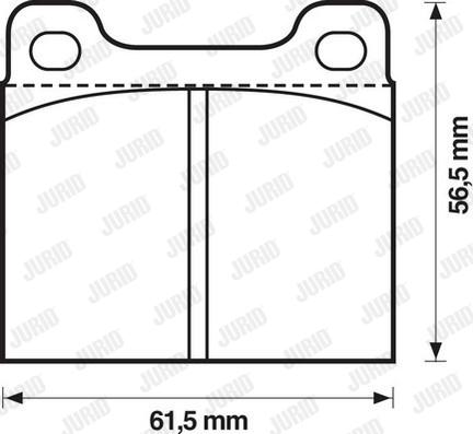 Jurid 571279D - Set placute frana,frana disc aaoparts.ro