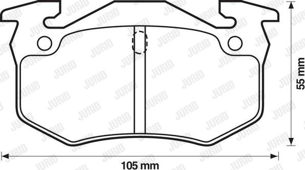 Jurid 571744J - Set placute frana,frana disc aaoparts.ro