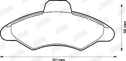 Jurid 571726D - Set placute frana,frana disc aaoparts.ro