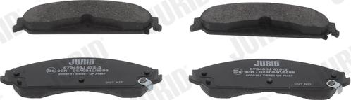 Jurid 573456J - Set placute frana,frana disc aaoparts.ro