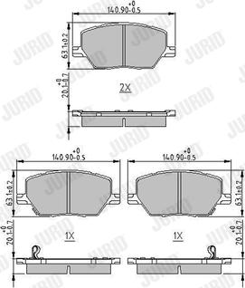 Jurid 573610J - Set placute frana,frana disc aaoparts.ro