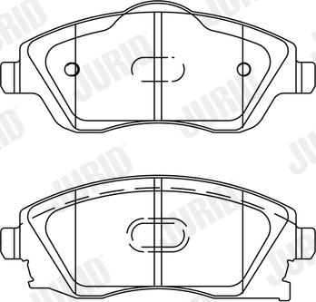 Jurid 573011J - Set placute frana,frana disc aaoparts.ro