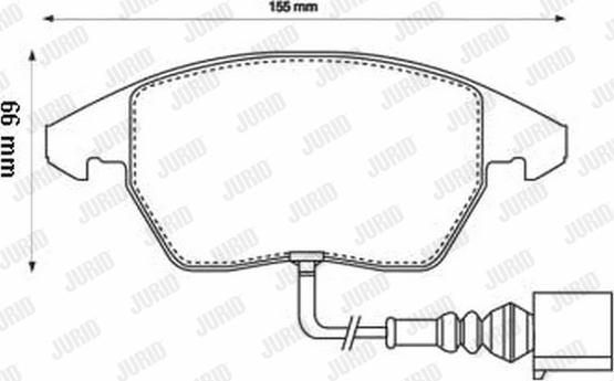 Jurid 573128JC - Set placute frana,frana disc aaoparts.ro