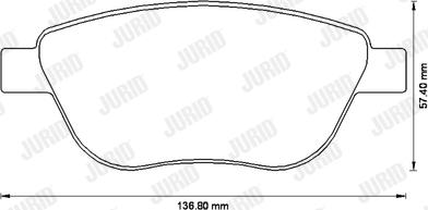 Jurid 573171J - Set placute frana,frana disc aaoparts.ro