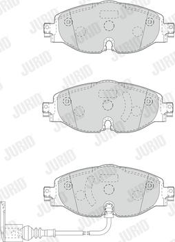 Jurid 573390J-AS - Set placute frana,frana disc aaoparts.ro