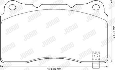 Jurid 573347J - Set placute frana,frana disc aaoparts.ro
