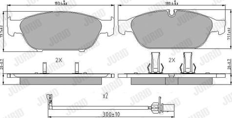 Jurid 573381J - Set placute frana,frana disc aaoparts.ro