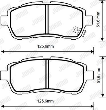 Jurid 573249D - Set placute frana,frana disc aaoparts.ro