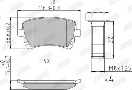 Jurid 573219J - Set placute frana,frana disc aaoparts.ro