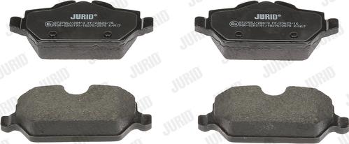 Jurid 573755J - Set placute frana,frana disc aaoparts.ro