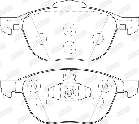Jurid 573753J - Set placute frana,frana disc aaoparts.ro