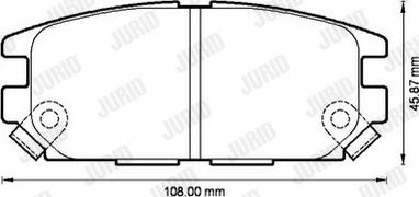 Jurid 572493J - Set placute frana,frana disc aaoparts.ro