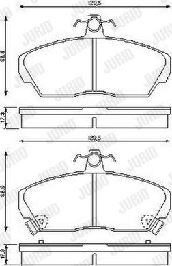 Jurid 572430J - Set placute frana,frana disc aaoparts.ro