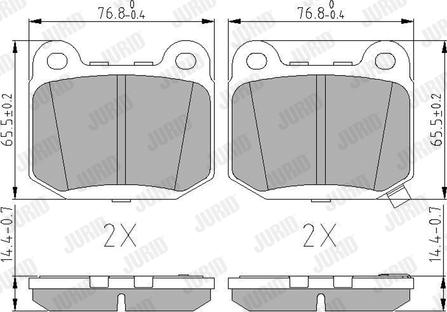 Jurid 572558J - Set placute frana,frana disc aaoparts.ro