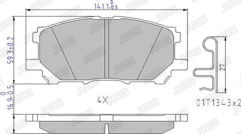 Jurid 572562J - Set placute frana,frana disc aaoparts.ro