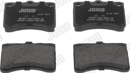 Jurid 572118J - Set placute frana,frana disc aaoparts.ro