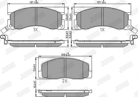 Jurid 572342J - Set placute frana,frana disc aaoparts.ro