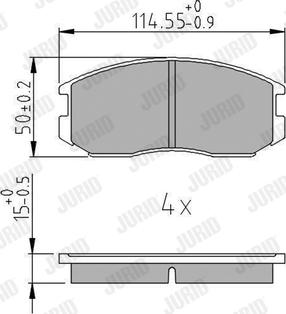 Jurid 572375J - Set placute frana,frana disc aaoparts.ro