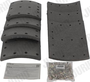 Jurid 1906801070 - Set garnituri de frictiune, frana tambur aaoparts.ro