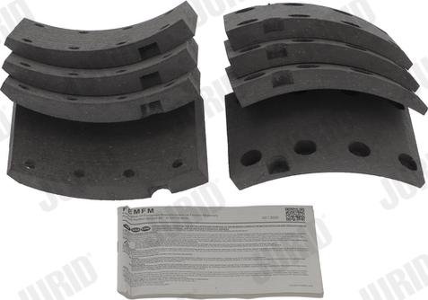 Jurid 1734705380 - Set garnituri de frictiune, frana tambur aaoparts.ro