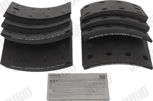 Jurid 1723805380 - Set garnituri de frictiune, frana tambur aaoparts.ro
