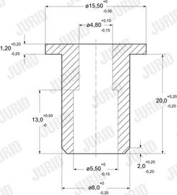 Jurid 8162080003 - Nit, material frictiune saboti frana aaoparts.ro