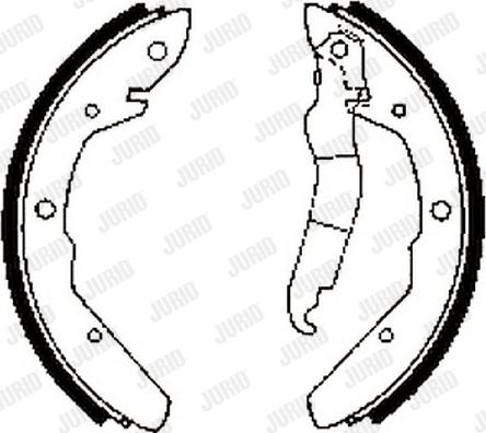 Jurid 361099J - Set saboti frana aaoparts.ro