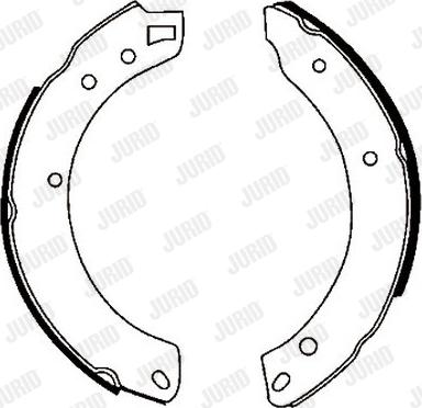 Jurid 361010J - Set saboti frana aaoparts.ro