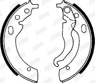 Jurid 361029J - Set saboti frana aaoparts.ro