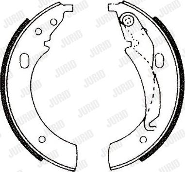 Jurid 361028J - Set saboti frana aaoparts.ro