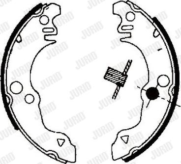 Jurid 361153J - Set saboti frana aaoparts.ro