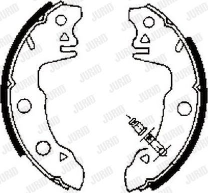 Jurid 361125J - Set saboti frana aaoparts.ro